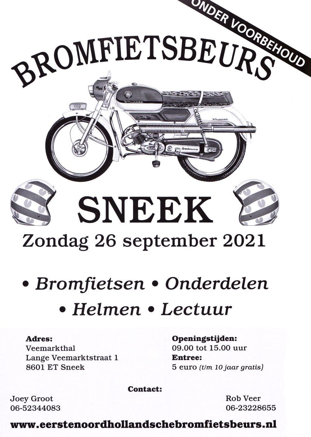 Bromfietsbeurs Sneek Poster 2021