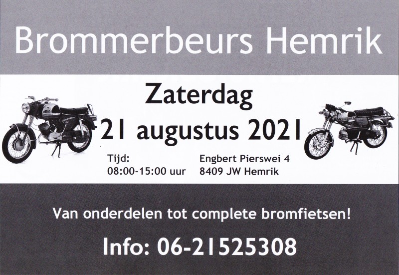 Brommerbeurs Hemrik Poster 2021