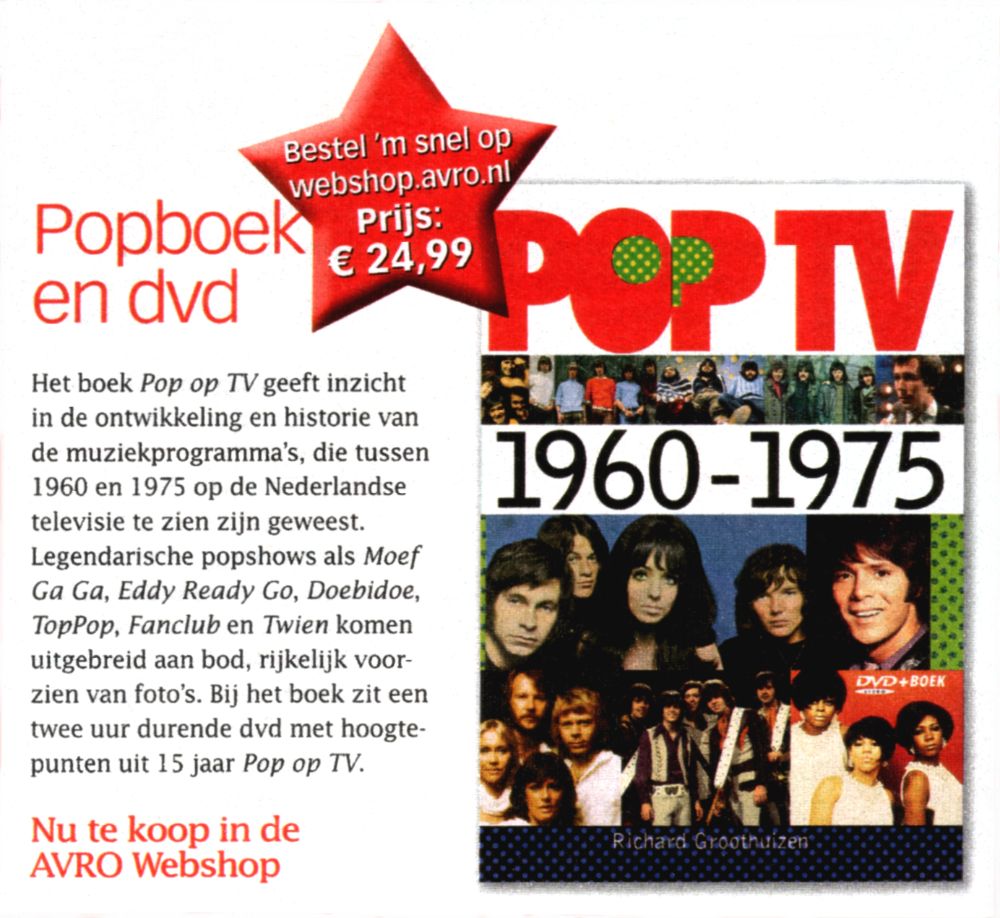 Pop op TV 1960-1975 boektip